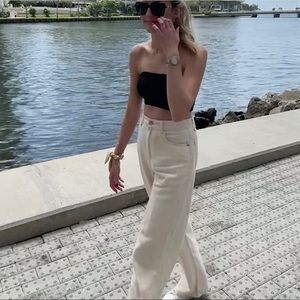 High Rise Wide Leg Linen pants